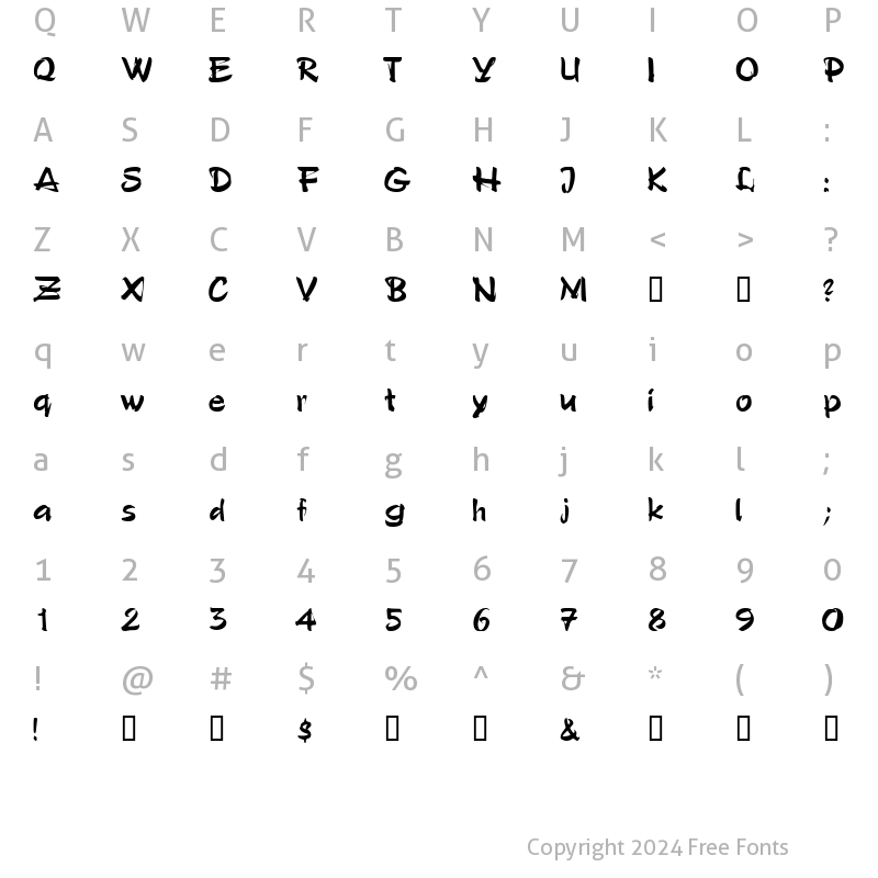 Character Map of ArtificeSSK Regular