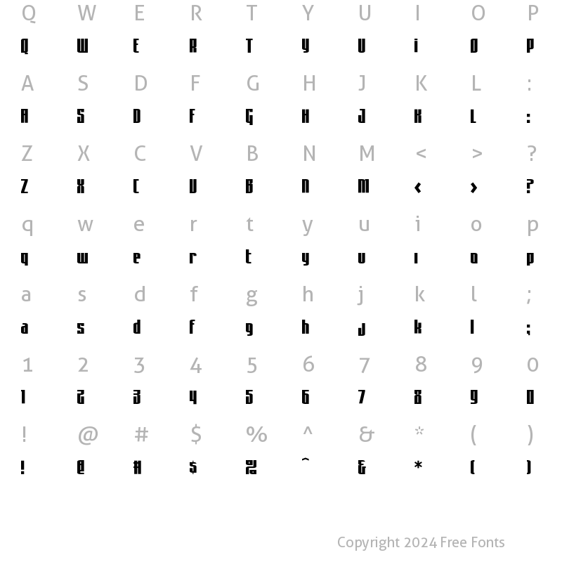 Character Map of AsimovSans Regular