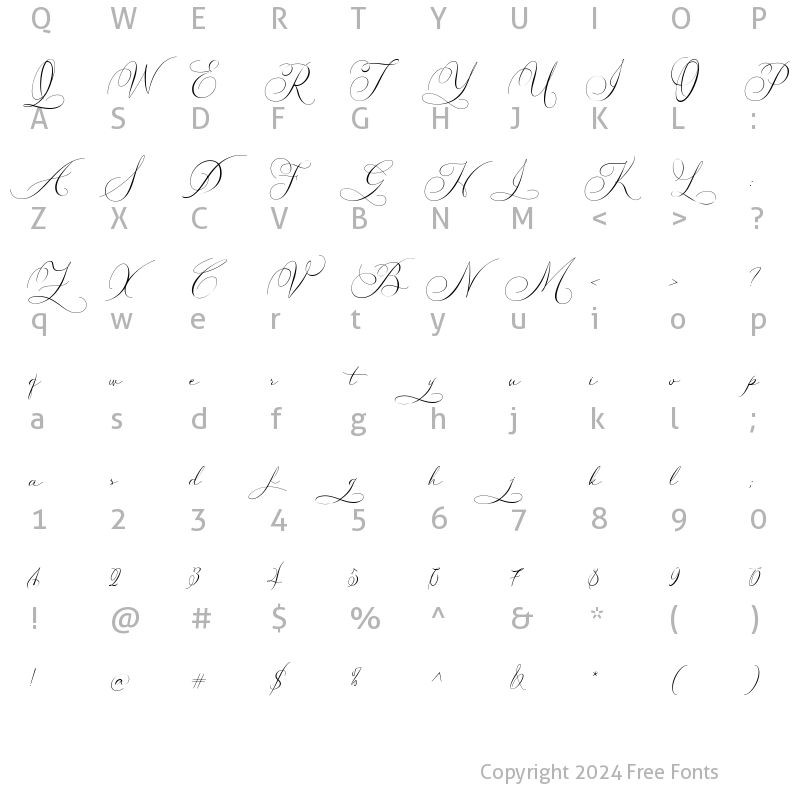 Character Map of Asoigeboy Regular