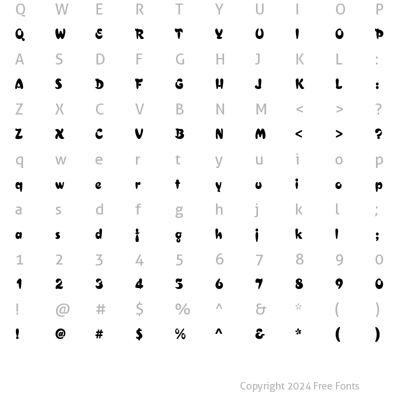 Character Map of AsylbekM29.kz Regular