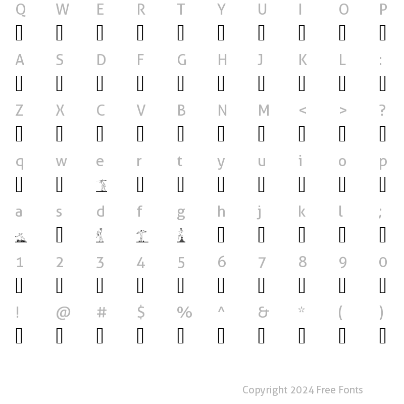 Character Map of Atleter Regular