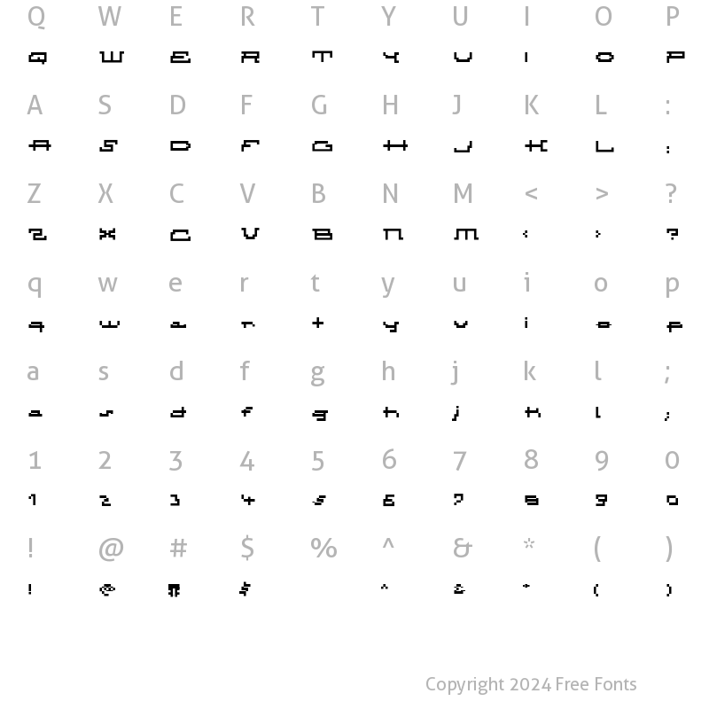 Character Map of AtomicInline Regular