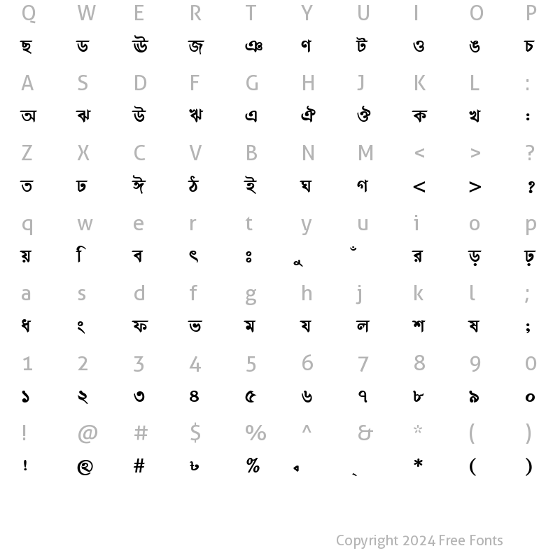 Character Map of AtraiMJ Bold