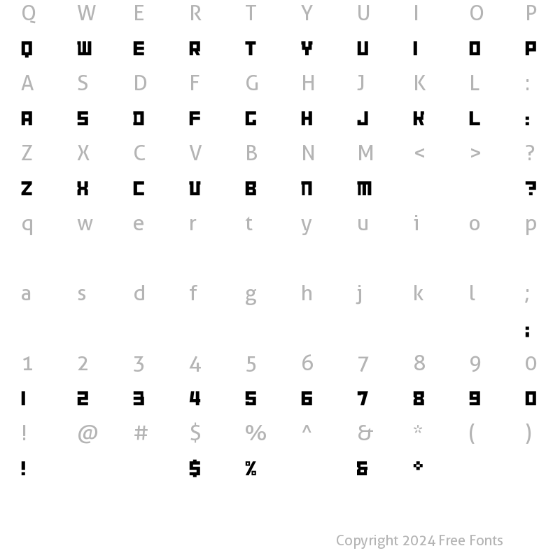 Character Map of AubetteArchiType Normal Regular