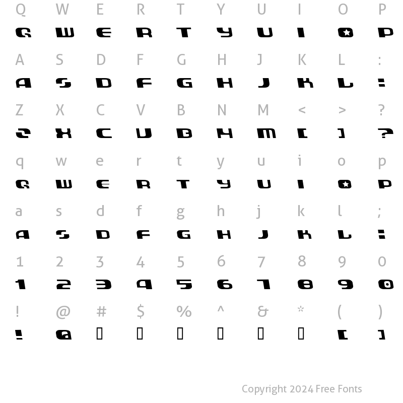 Character Map of AuroraDevil Bold