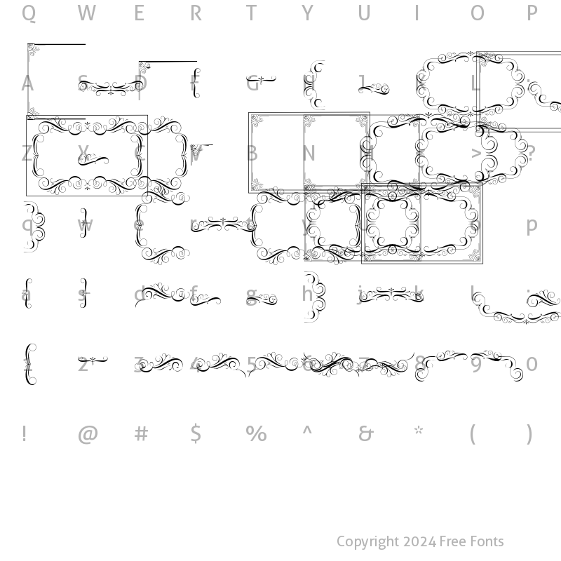 Character Map of Authemart Extras Regular