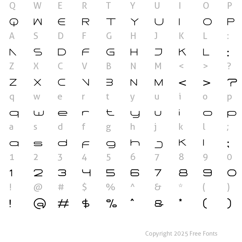 Character Map of AVISAH Regular