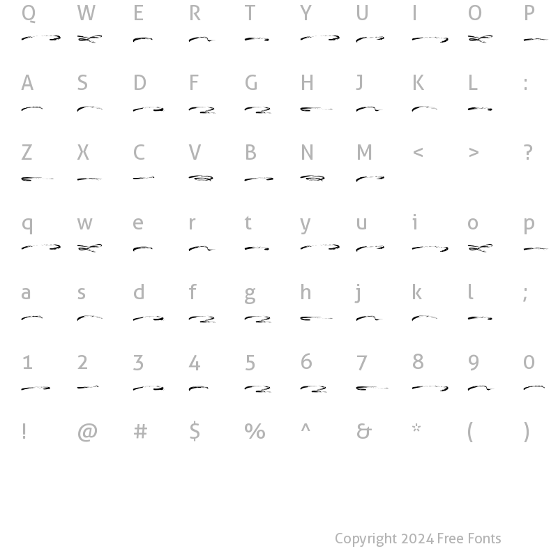 Character Map of Avture Swash Regular