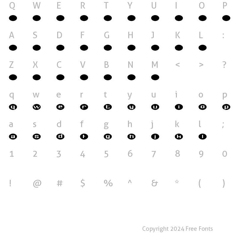 Character Map of Aylmer Regular