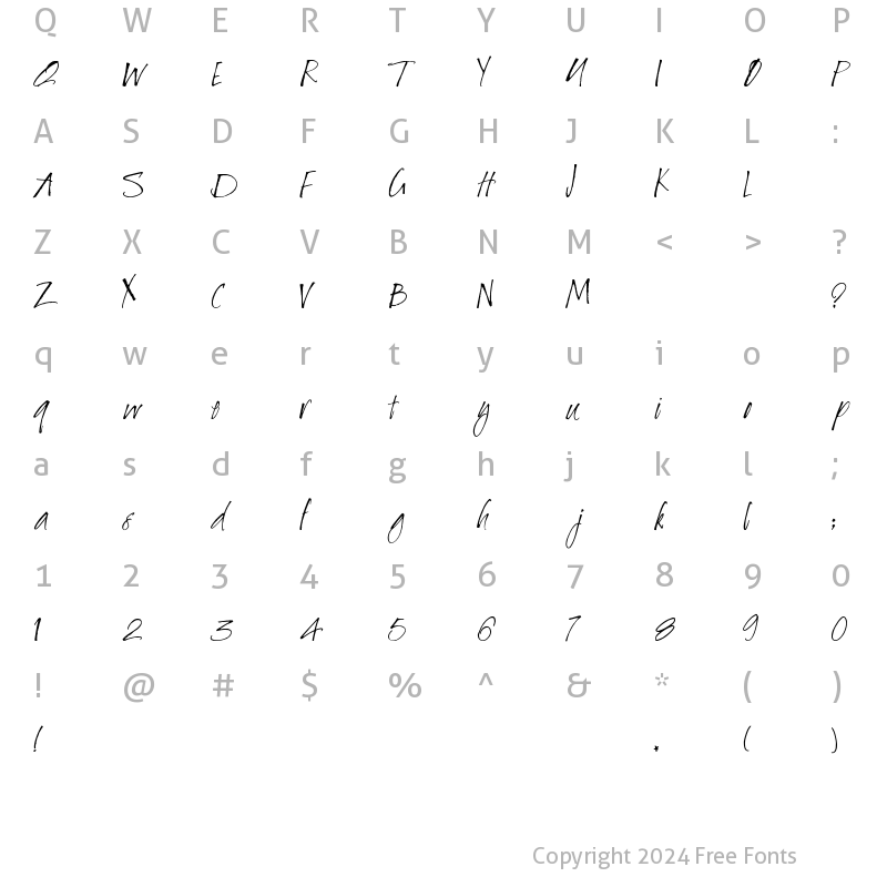 Character Map of Baby Bowser Regular