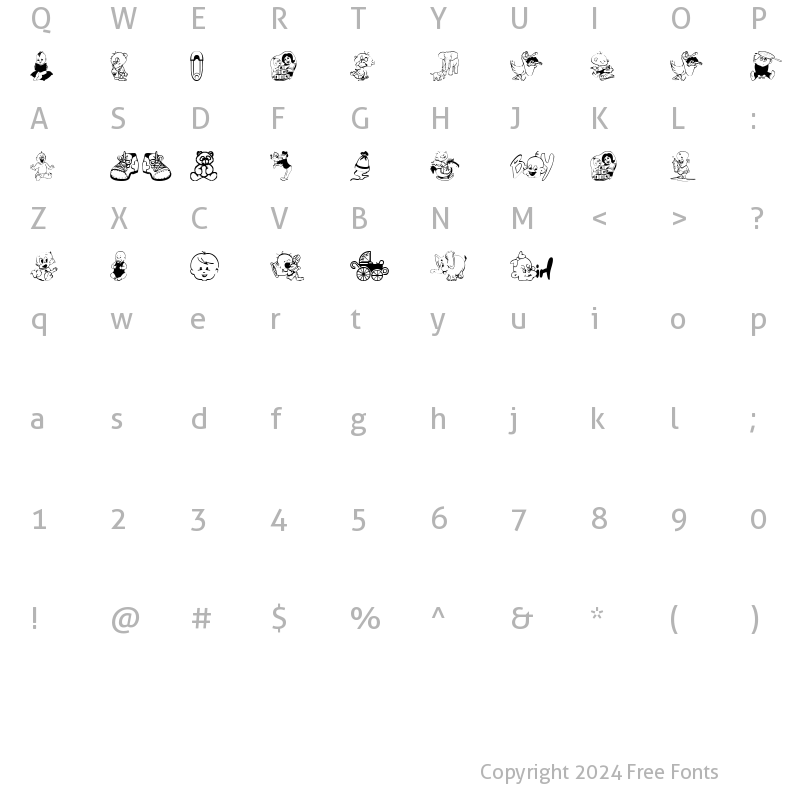 Character Map of baby_csp Regular