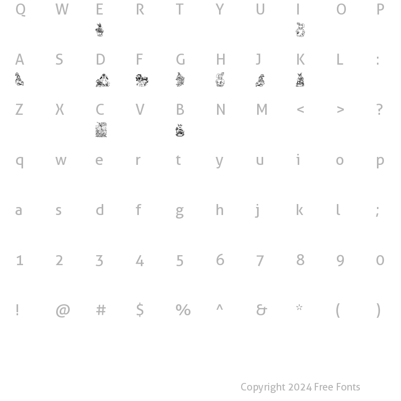 Character Map of BabysBreathEaster Regular