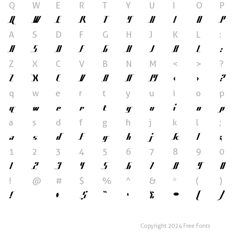 Character Map of Bad Films SuperBold