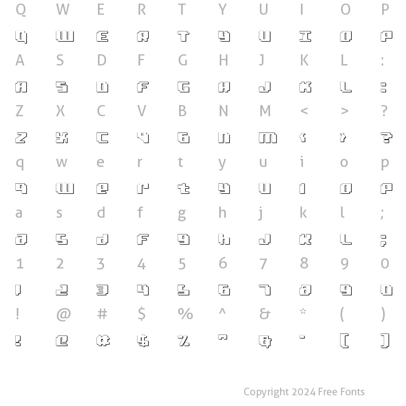 Character Map of bad robot 3d 3d