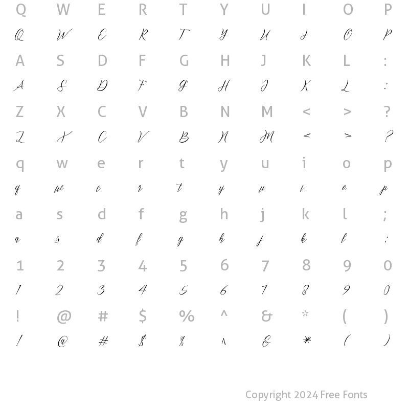 Character Map of baheya Regular