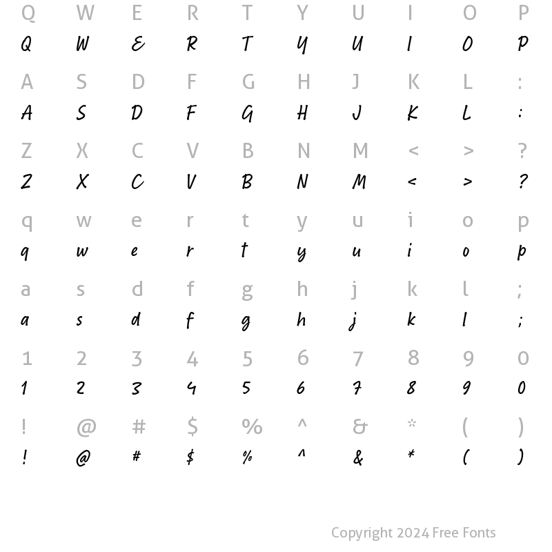 Character Map of Bakeshop-Regular ?