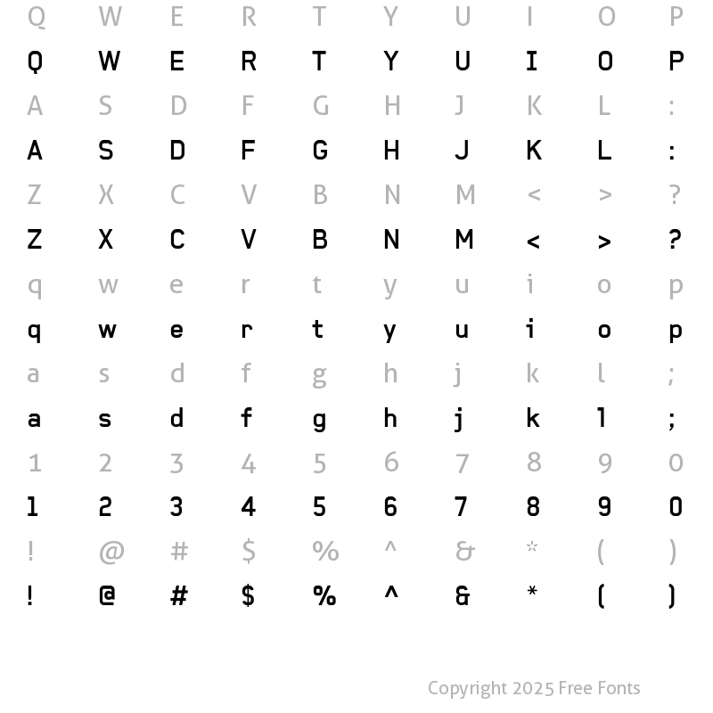 Character Map of Baksheesh Bold