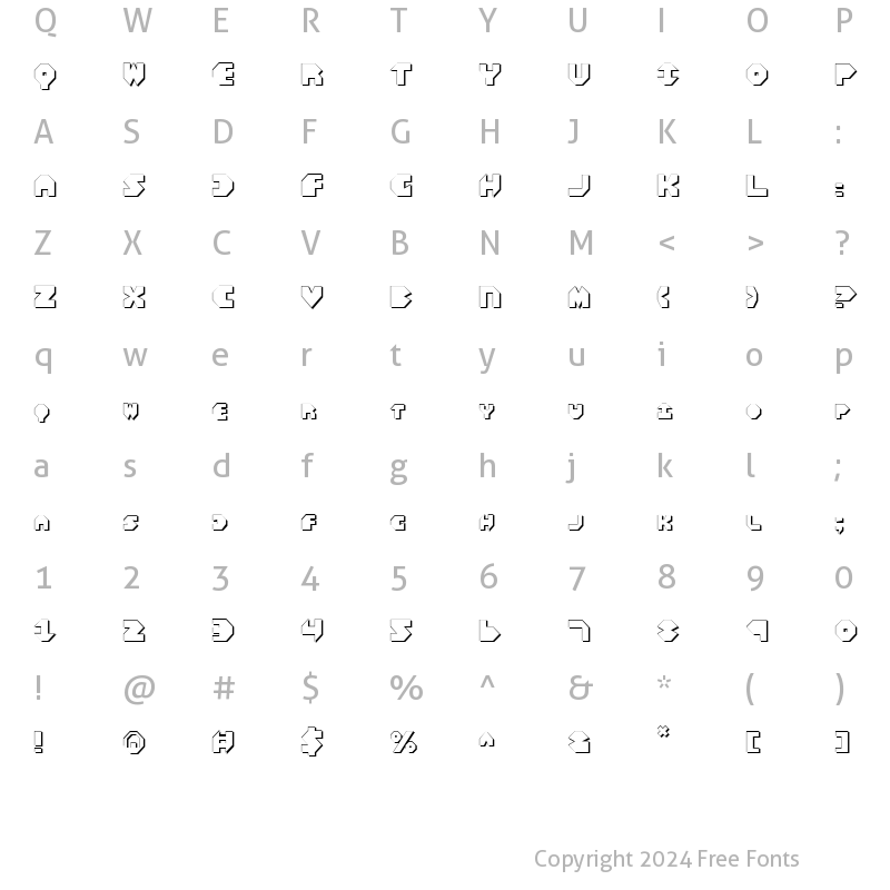 Character Map of Bal-Astaral 3D 3D