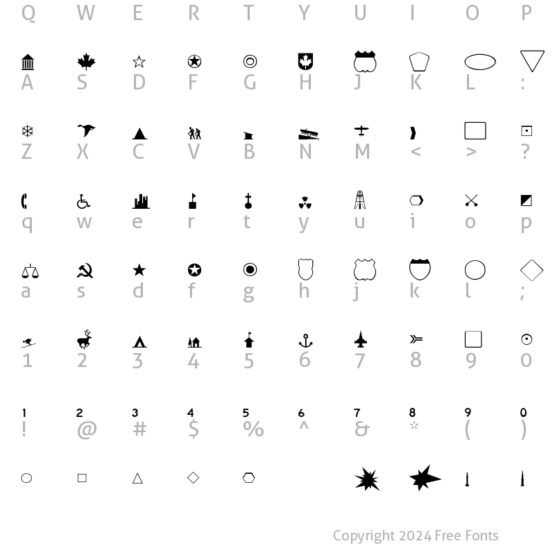 Character Map of Banch-Thin Regular