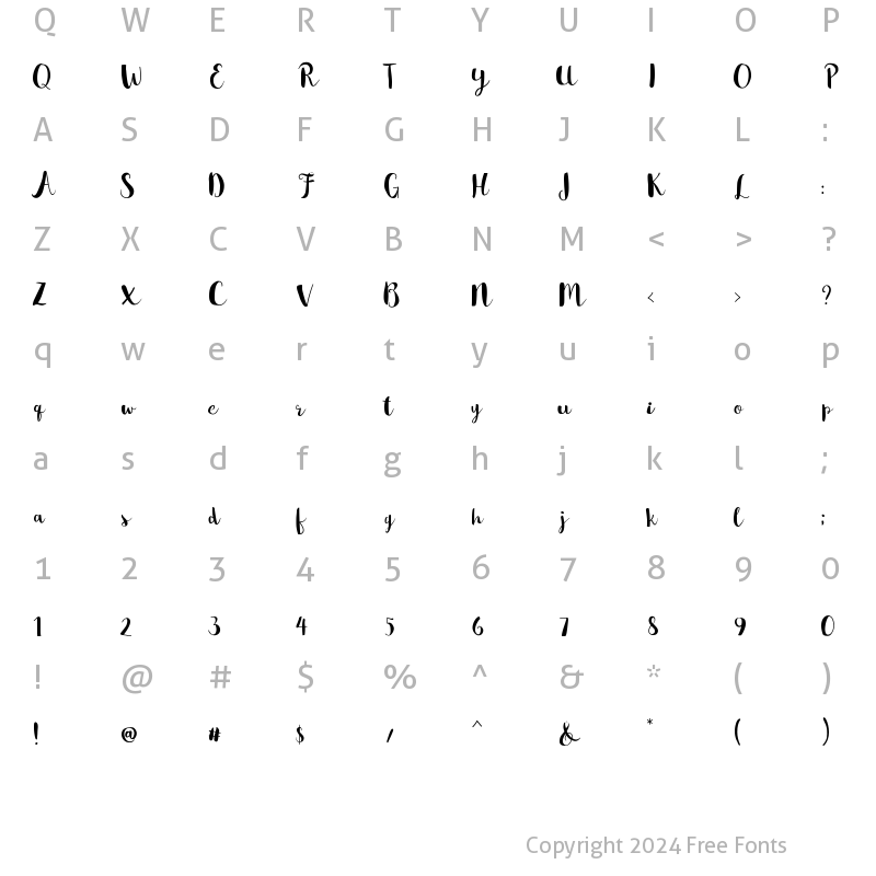 Character Map of barburka Medium