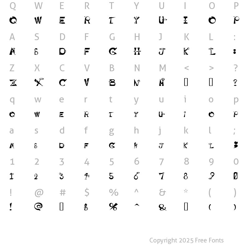 Character Map of BASEHEAD Regular