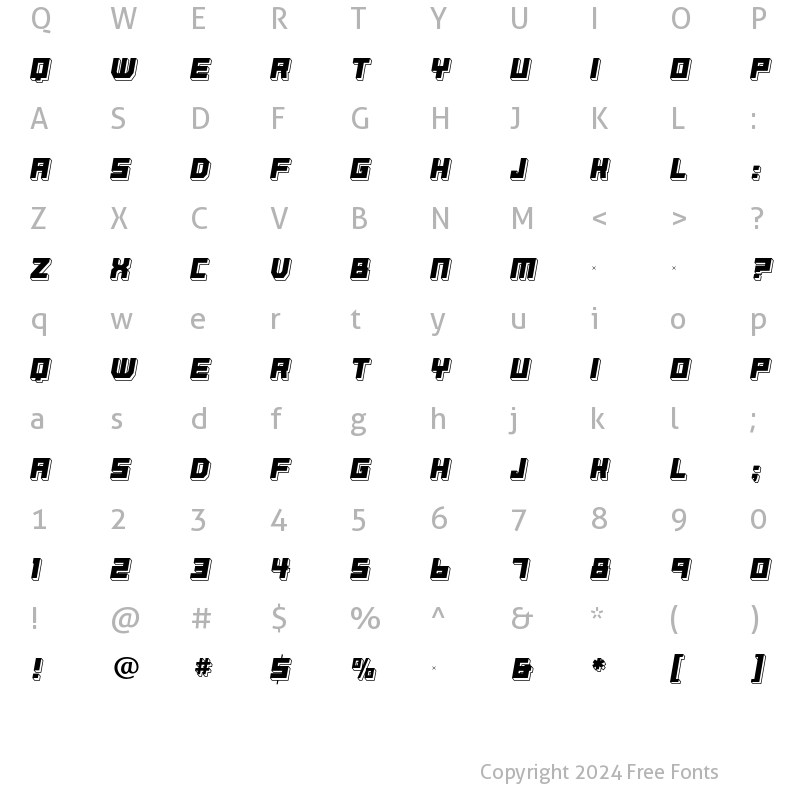 Character Map of BassetRR Regular