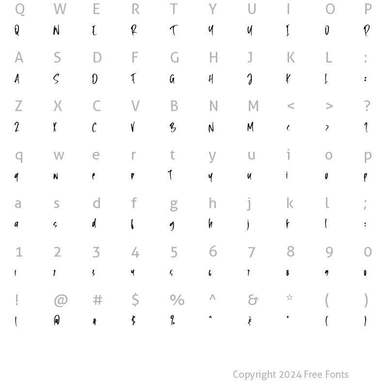 Character Map of Bastille Members Regular