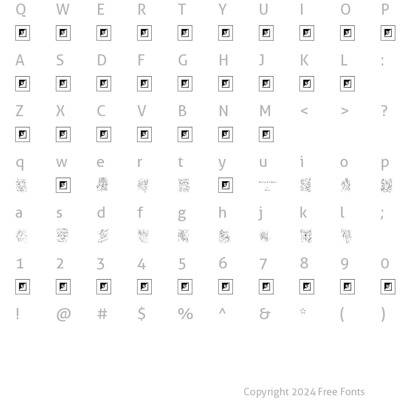 Character Map of Batman and Company Regular