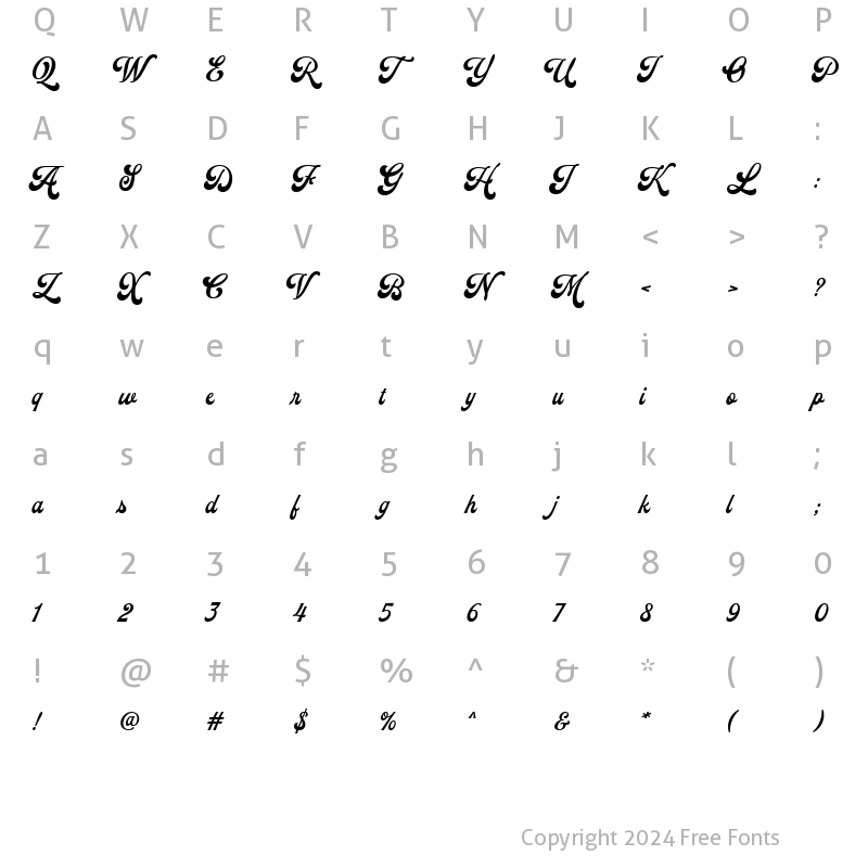 Character Map of Batrider Regular