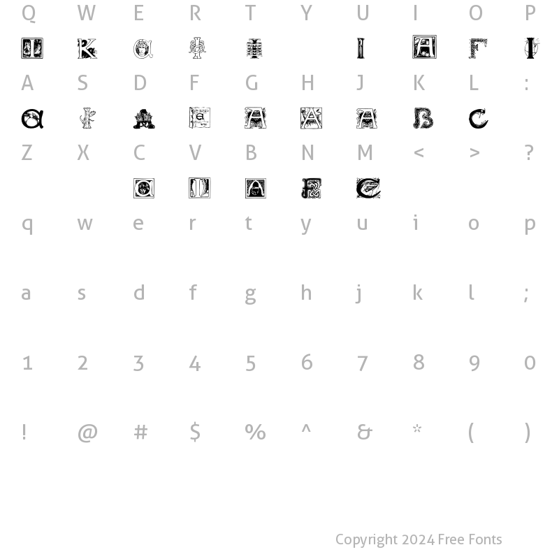 Character Map of BattenA-K Regular