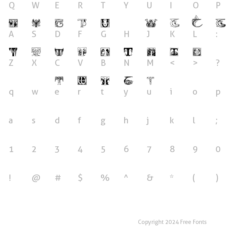 Character Map of BattenT-Y Regular