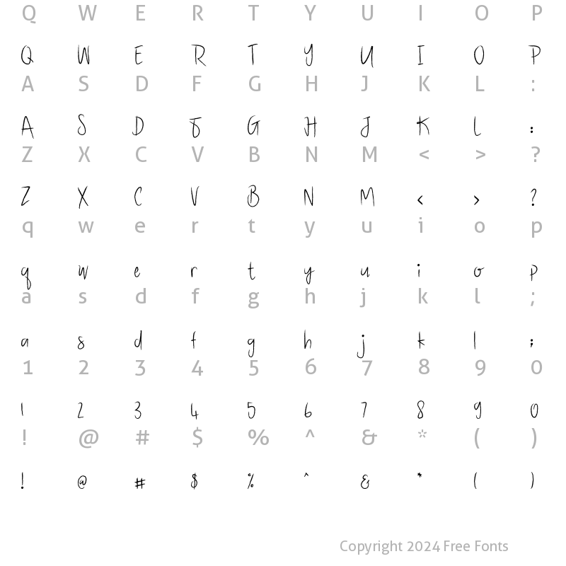 Character Map of Battgge Regular