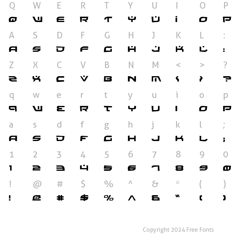 Character Map of Battlefield Rock Rock