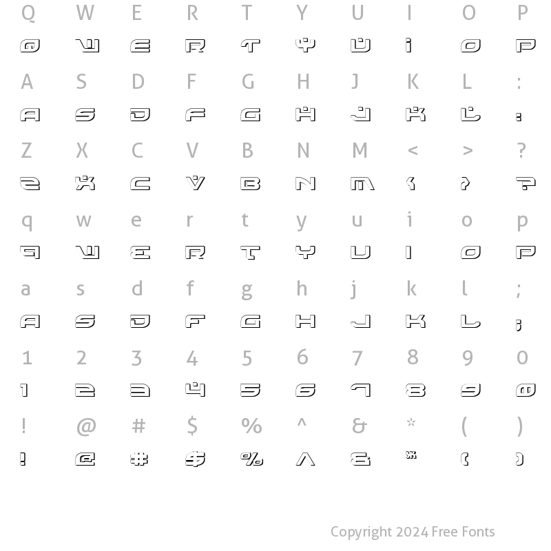 Character Map of Battlefield Shadow Shadow