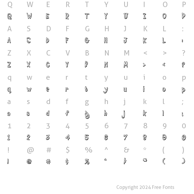 Character Map of BeanTown Regular