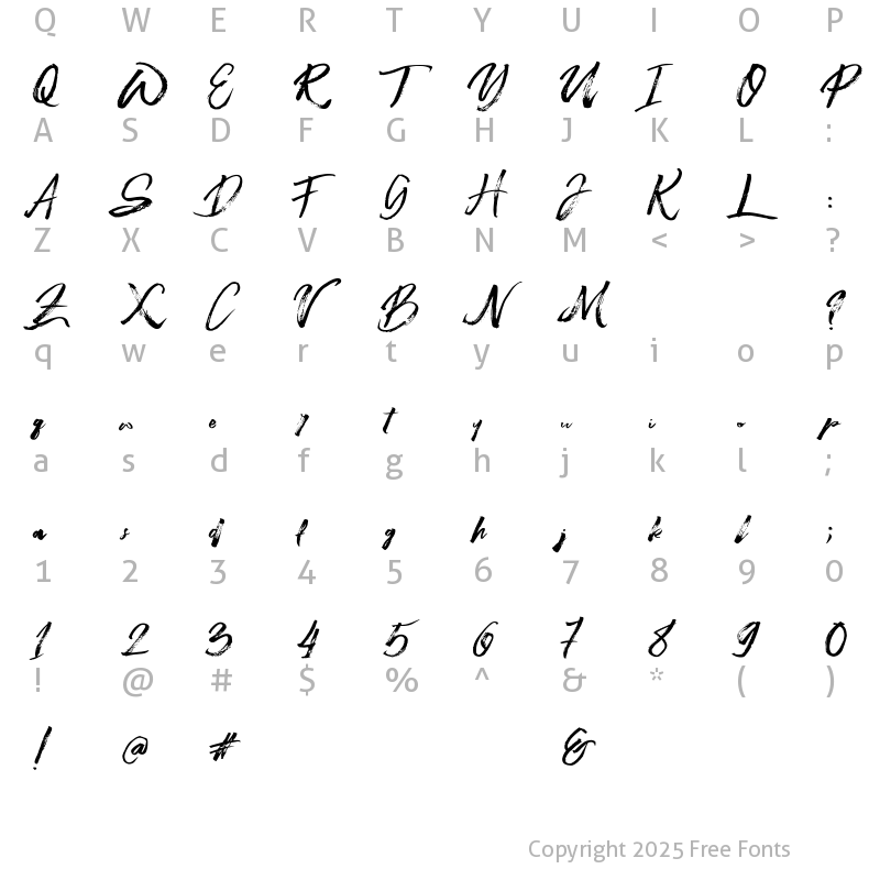 Character Map of Beastmachine Regular