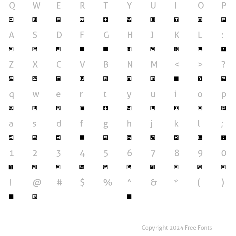 Character Map of Beatbox InBox Regular