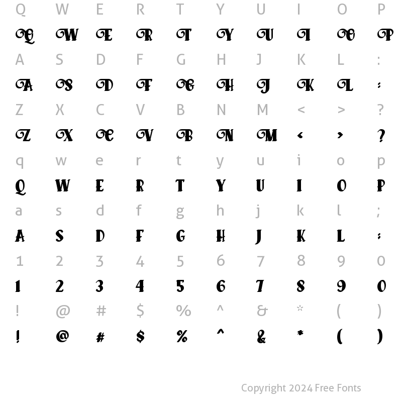 Character Map of Beijin Shadow 1