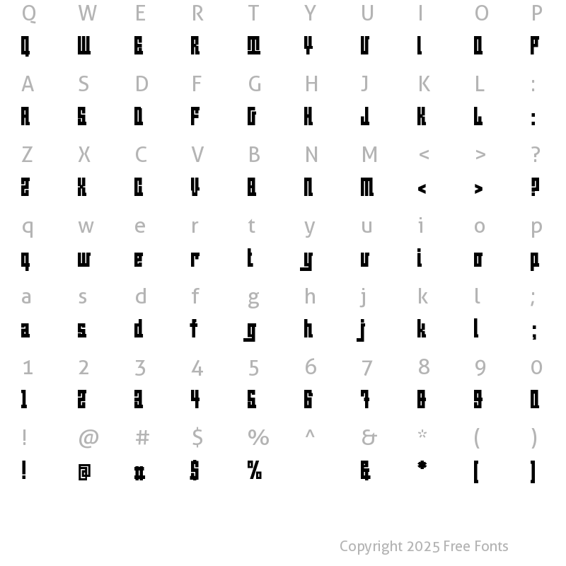 Character Map of BeijingWigoWhat_normal Regular