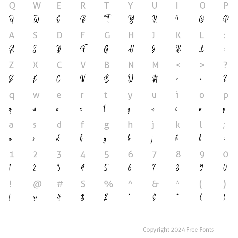 Character Map of Belgedes Regular