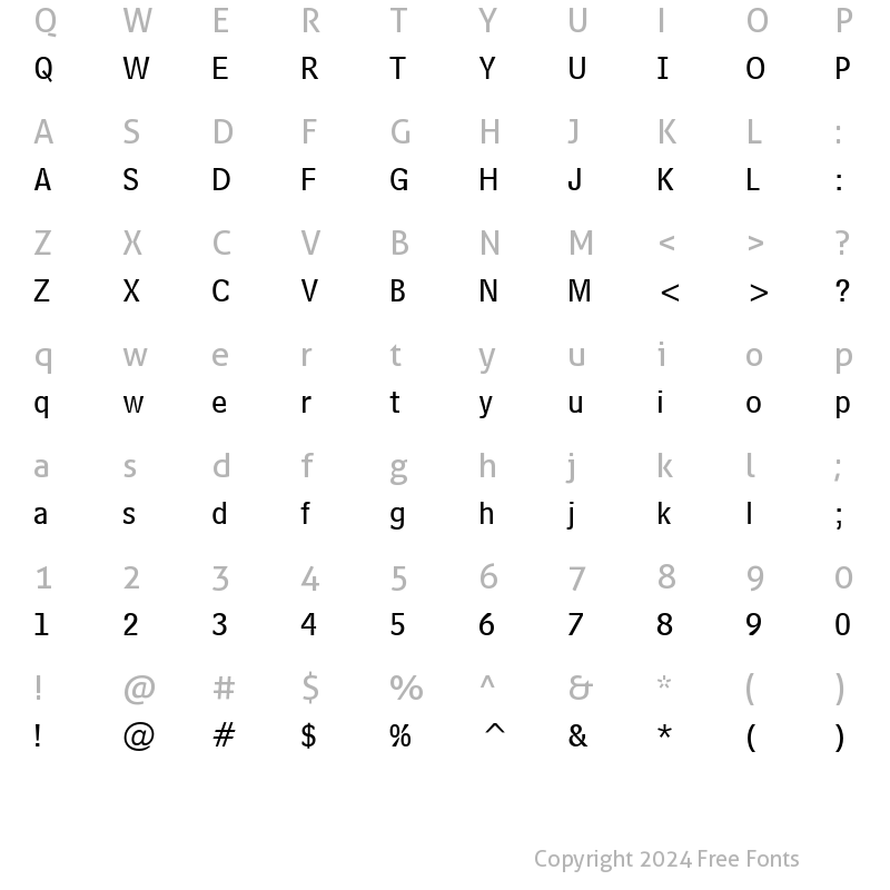 Character Map of BellCentennialSub-Caption Roman