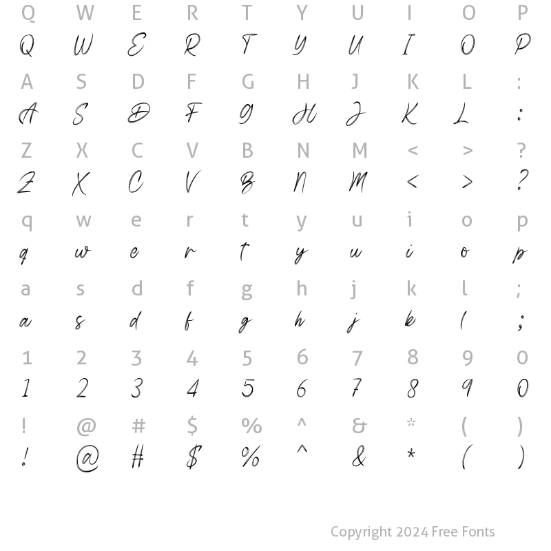 Character Map of Beltanira Signature Regular