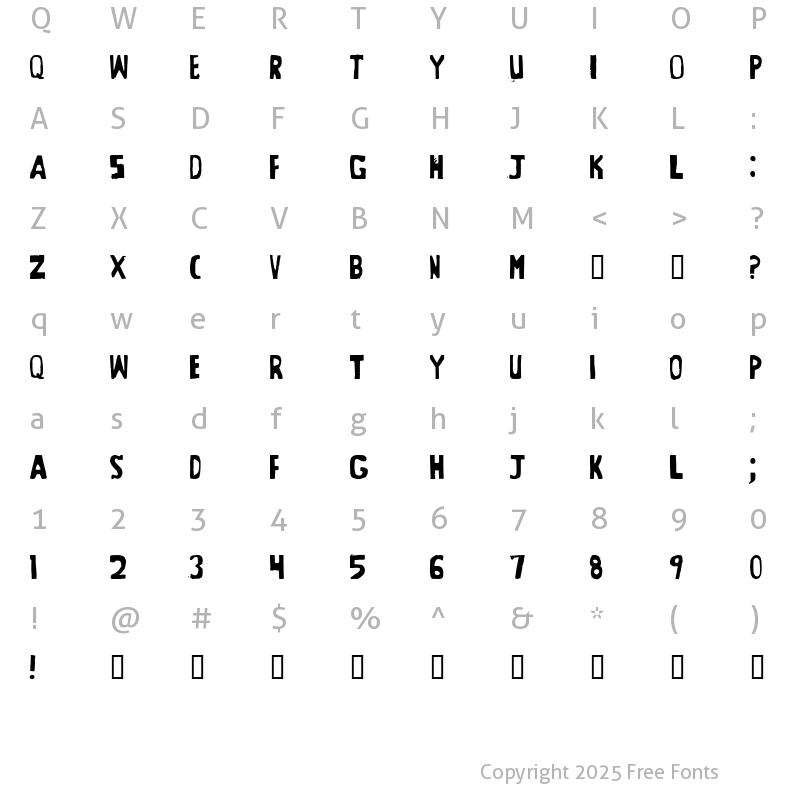 Character Map of Beltway Prophecy Irregular