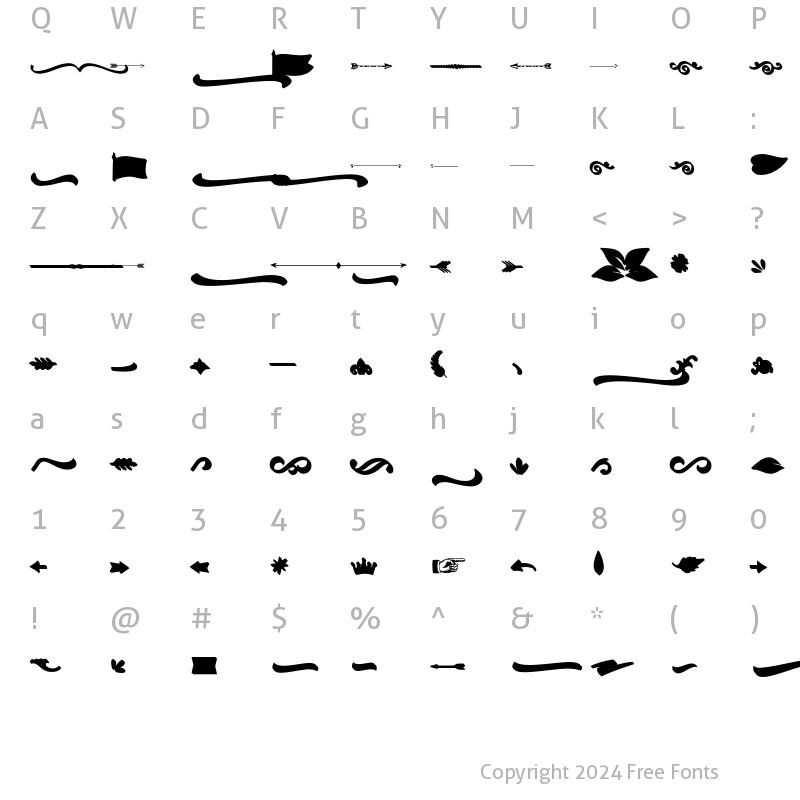 Character Map of Bernyck Ornaments Extrude