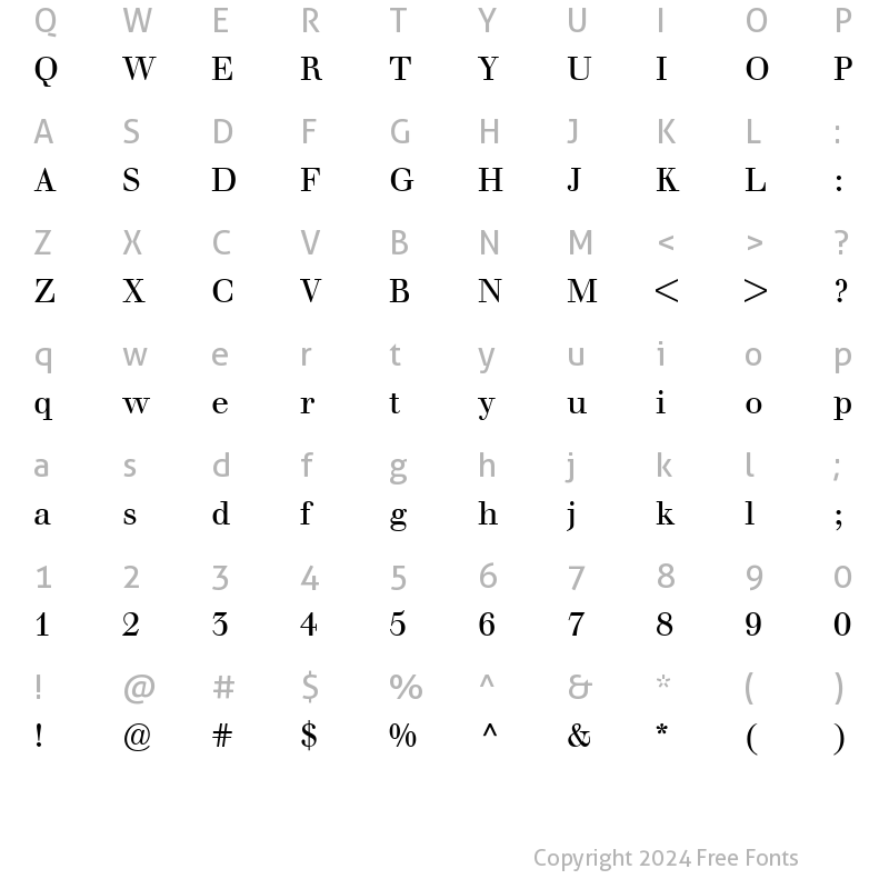 Character Map of BertholdWalbaum-Book Book