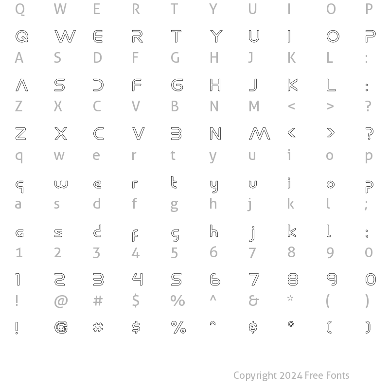 Character Map of Betelguesse Hollow Regular