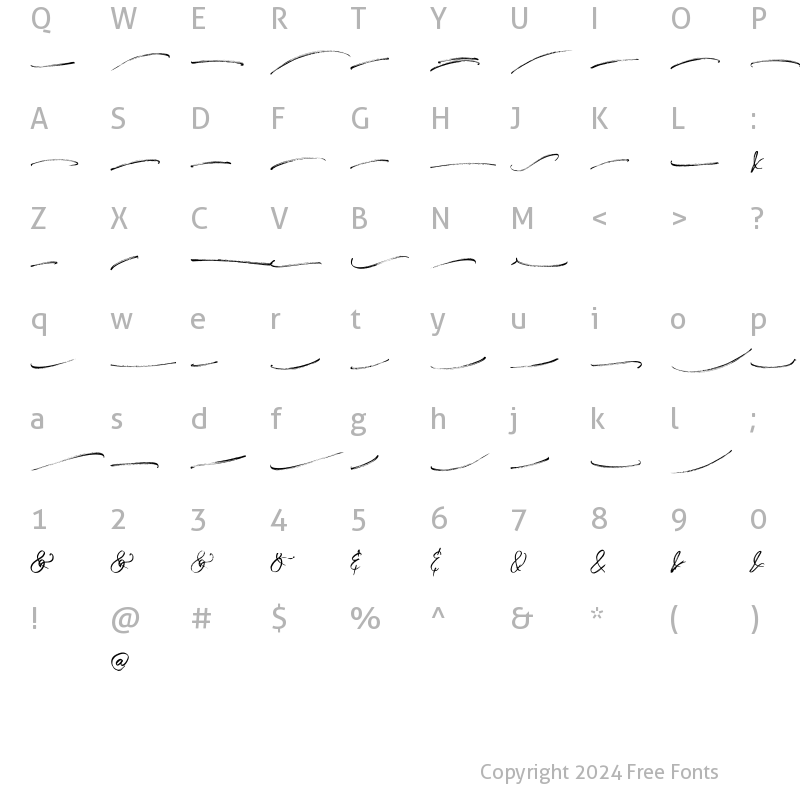 Character Map of Bethagia Extras Regular