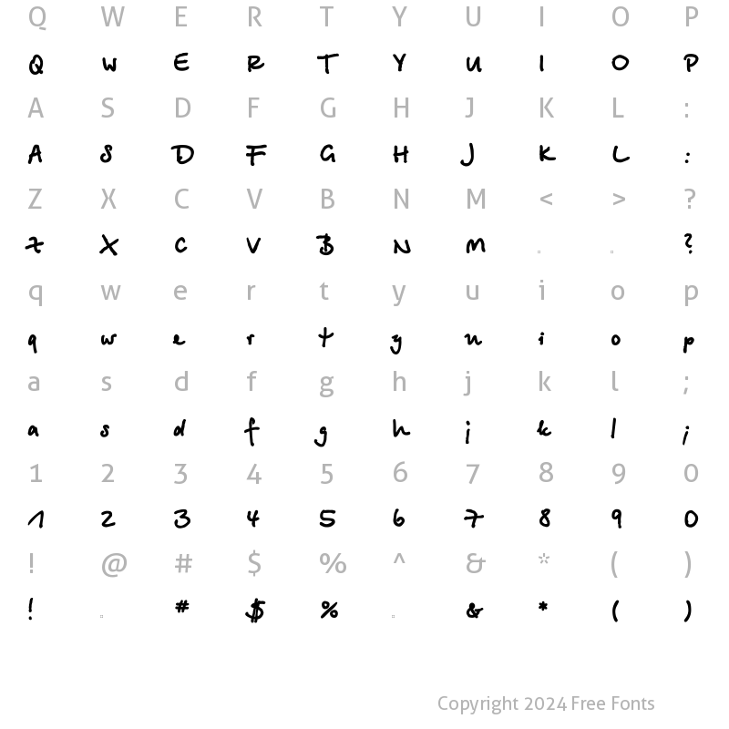 Character Map of BetinaScriptExtraCTT Regular