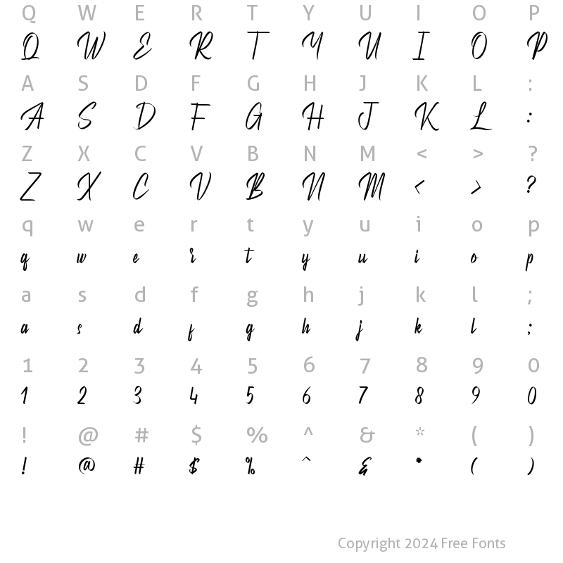 Character Map of Betterboxes Regular