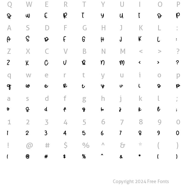 Character Map of Beyond Stars Regular